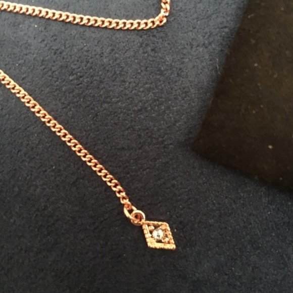 Luv Aj Full Bloom Lariat Rose Gold Necklace *NEW* MSRP: $75+tax - Picture 5 of 6